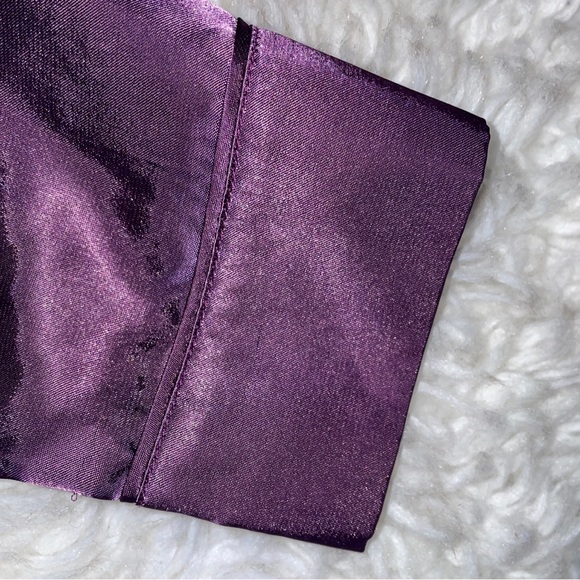 Pajamagram Satin Pajama Set Purple Ultra Soft sz Small - Picture 9 of 15